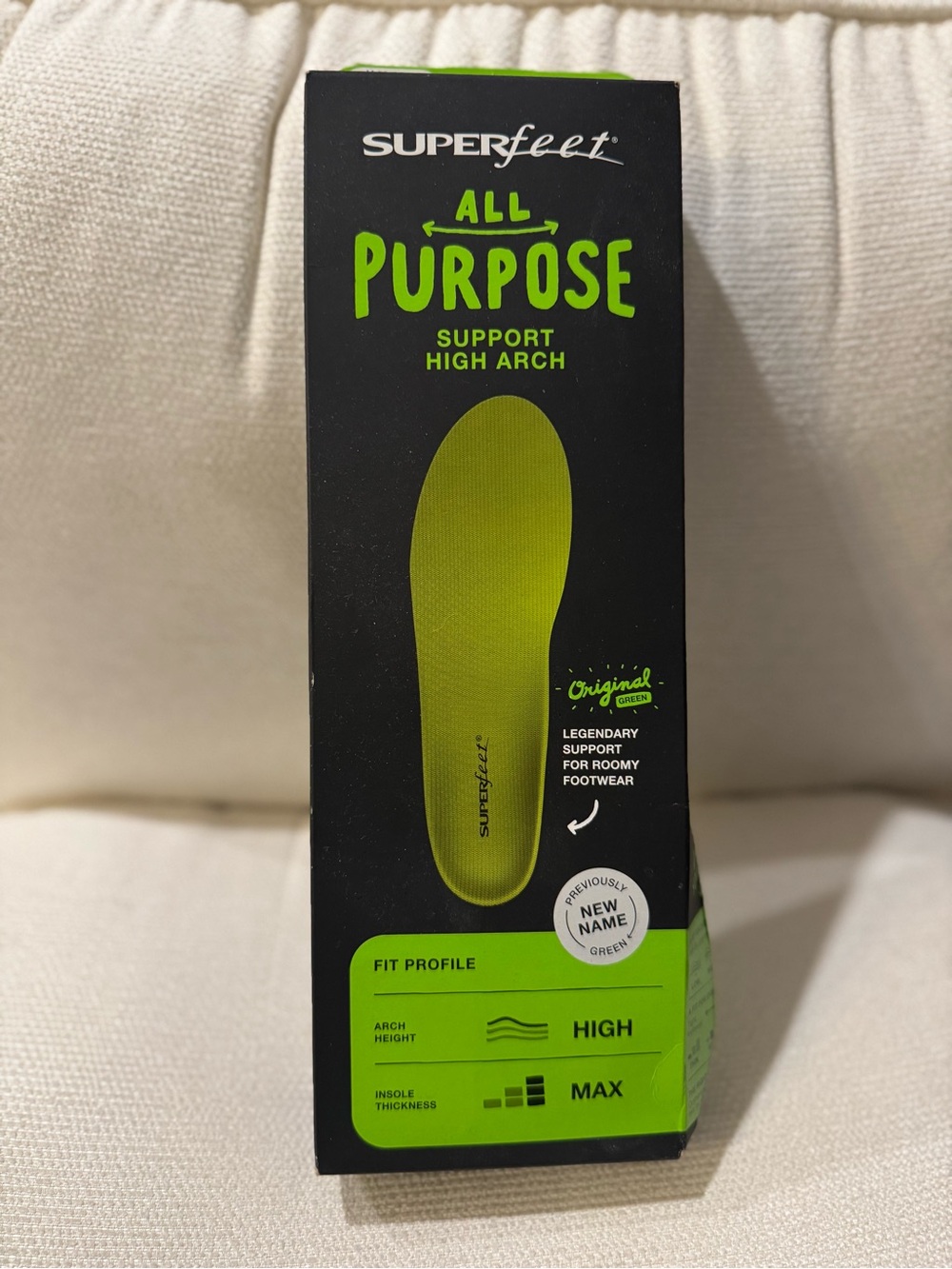 Superfeet All Purpose High Arch Insoles - Green